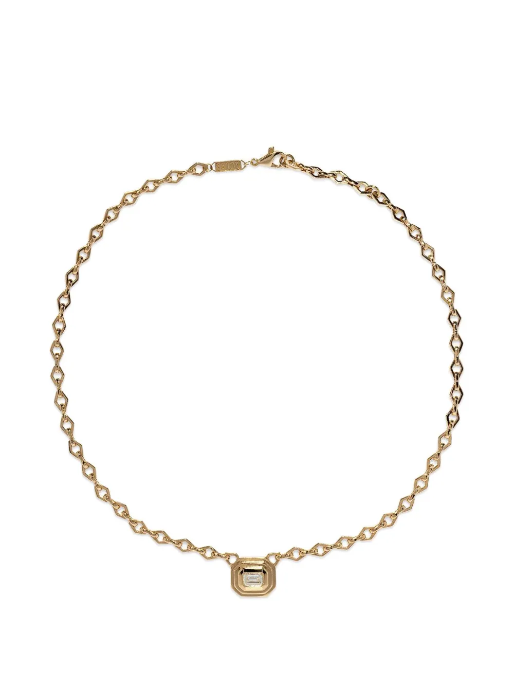 Azlee Staircase diamond necklace - Oro