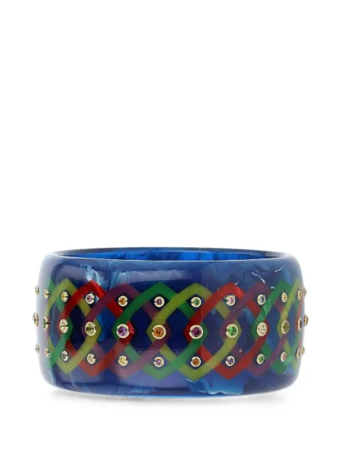 Mark Davis Lattice multi gems bangle