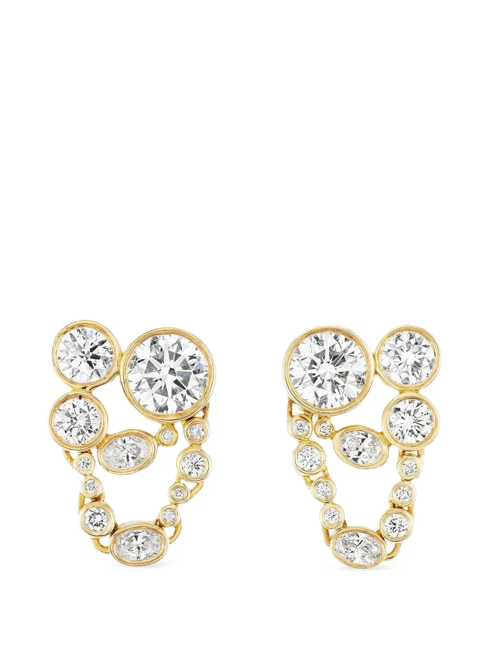Uniform Object Metal Web earrings