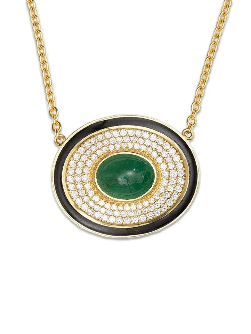 Jenna Blake Eyecon Embellish Necklace in Gold, view 2