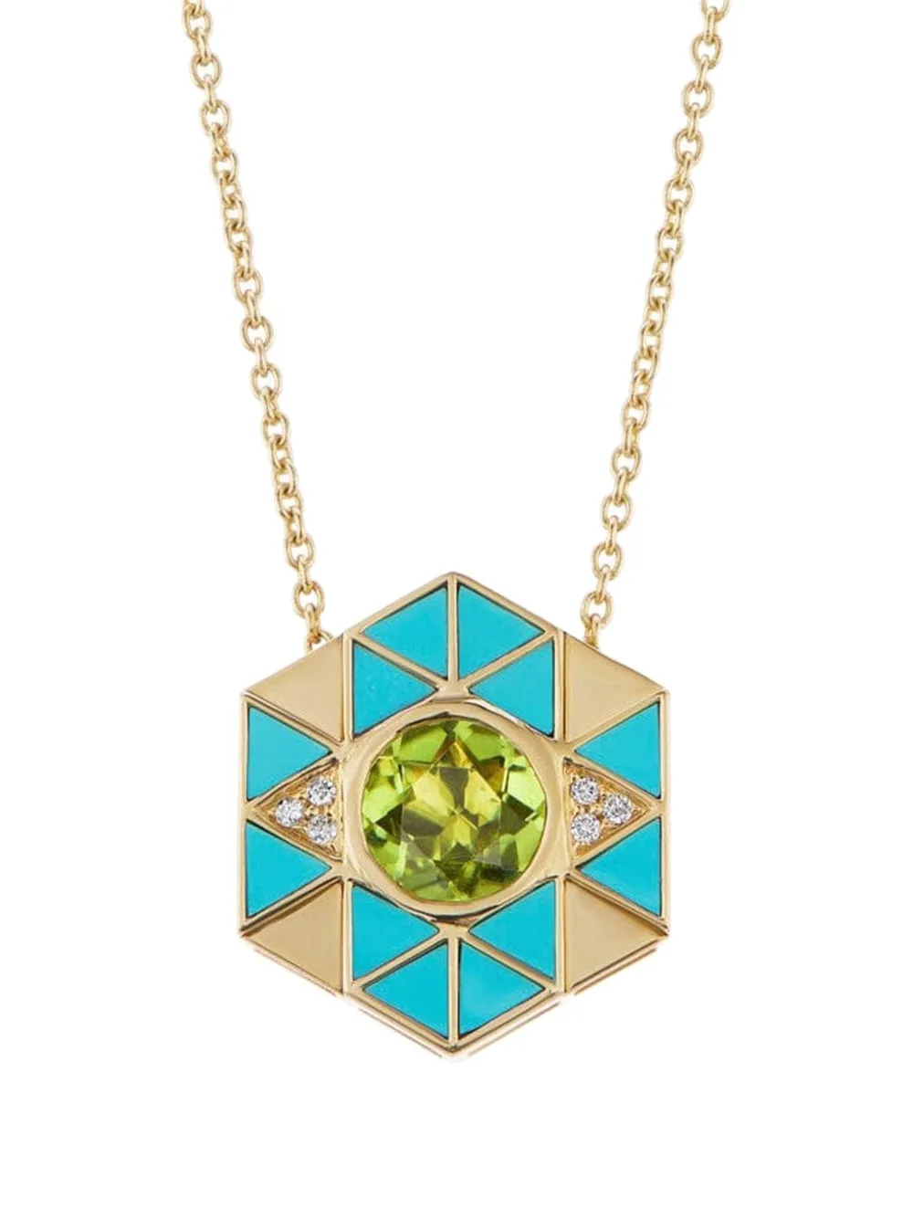 Harwell Godfrey Evil Eye turquoise necklace