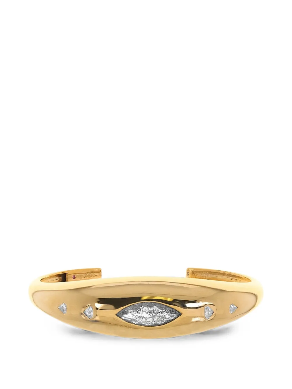 with love Gypsy diamond cuff bracelet - Gold