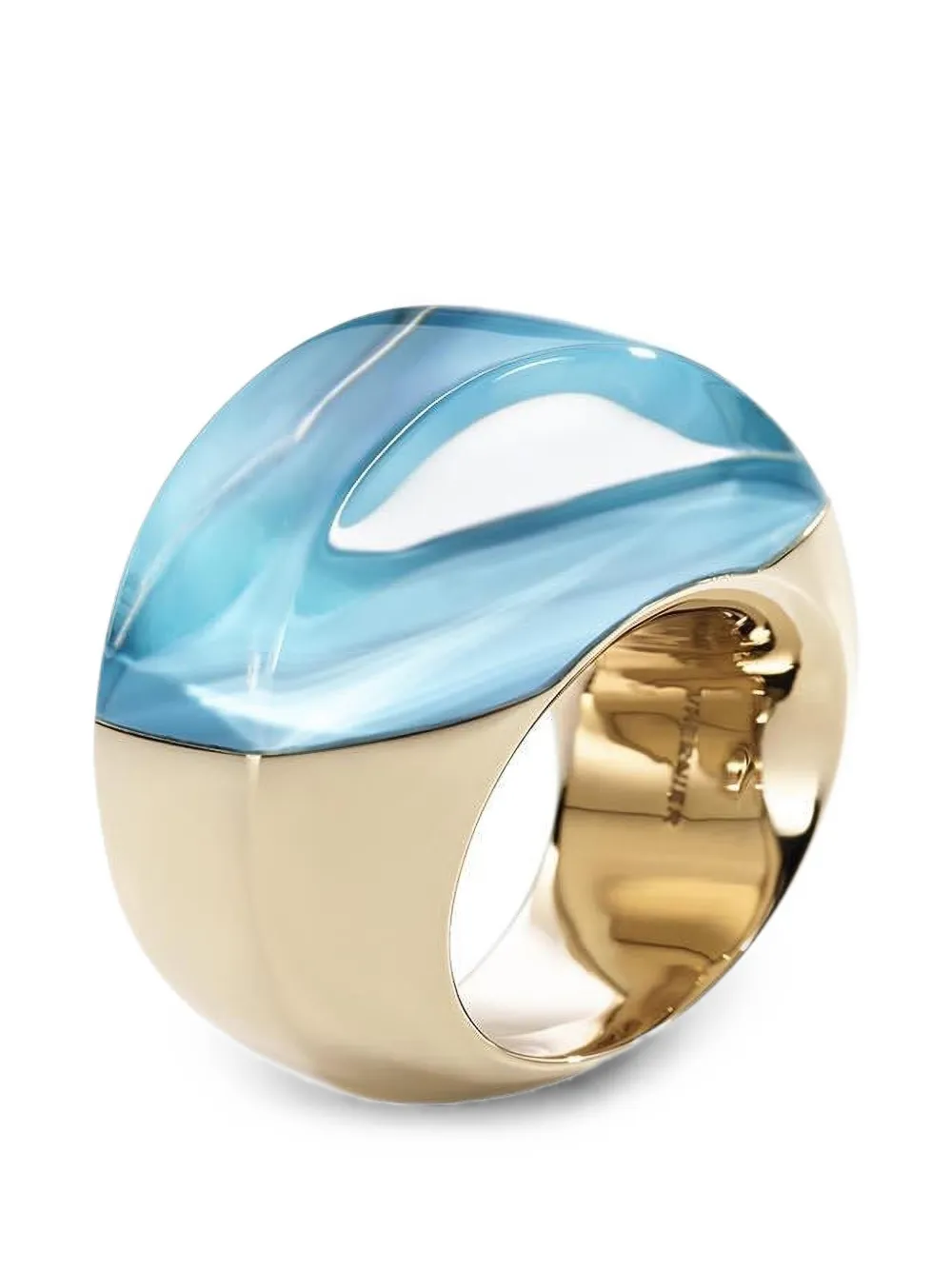 VHERNIER Aladino turquoise and rock crystal ring - Rosa