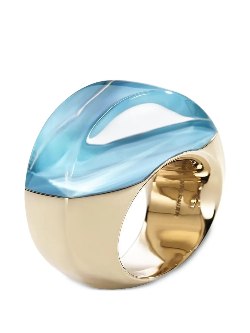 VHERNIER Aladino turquoise and rock crystal ring - Rosa