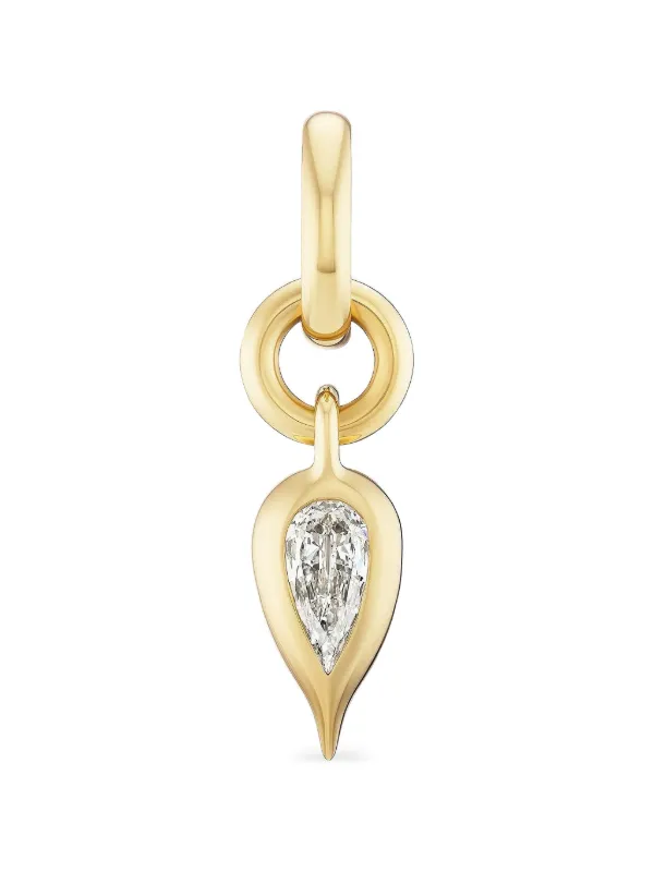 Uniform Object Carriage Diamond Pendant in Gold