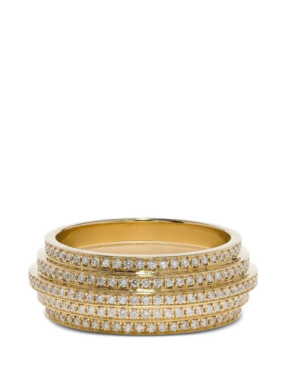 Azlee Stair Case diamond ring - Oro