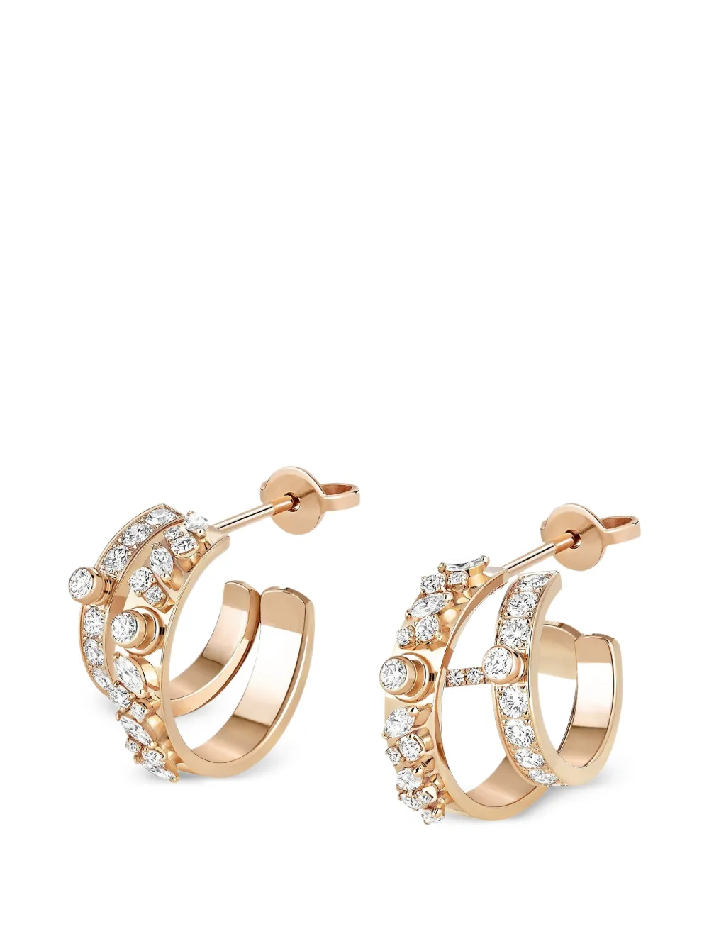 Nouvel Heritage Under the Stars diamond hoop earrings