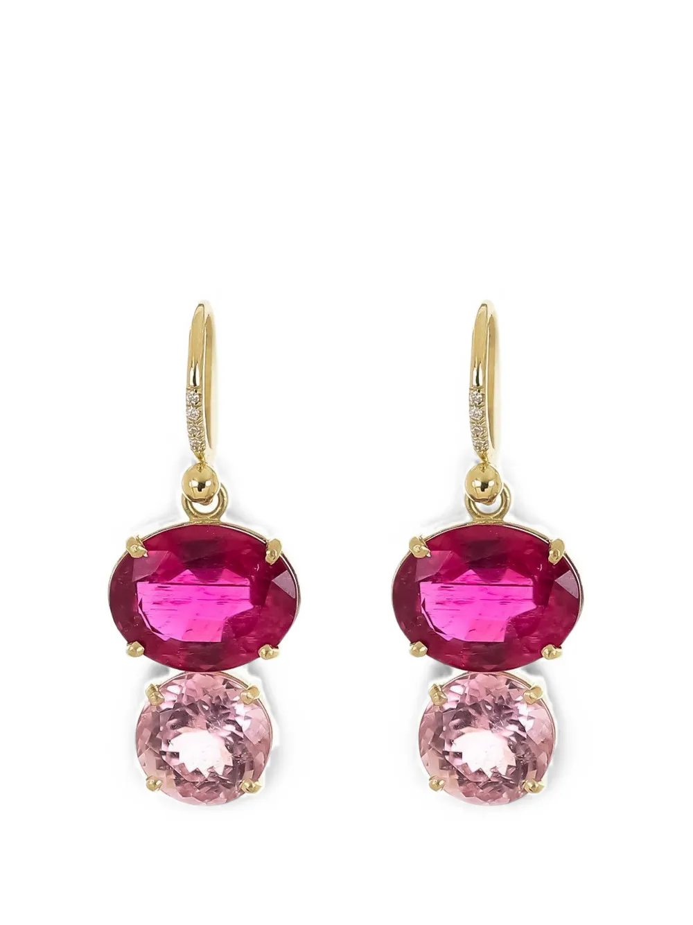 Irene Neuwirth embellished drop earrings - Gold