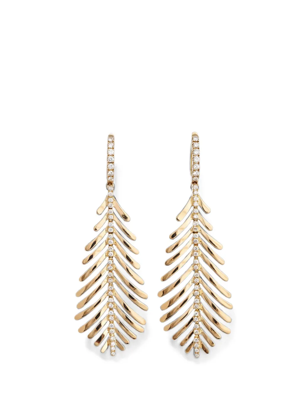 Sidney Garber Plume Ohrringe mit Diamanten - Gold
