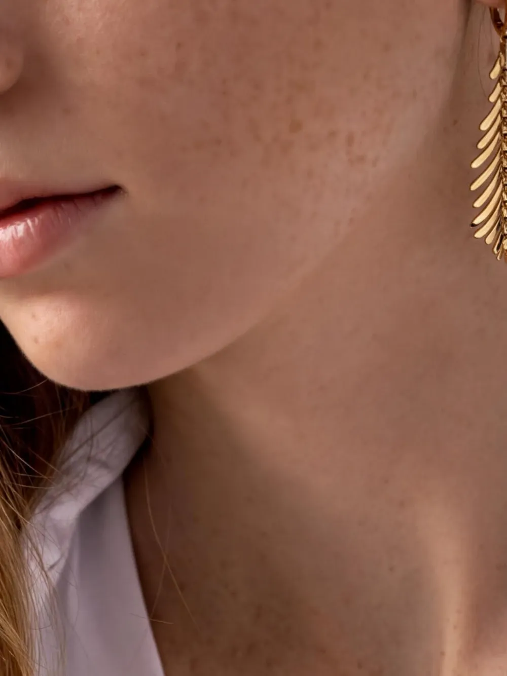 Sidney Garber Plume diamond earrings - Gold