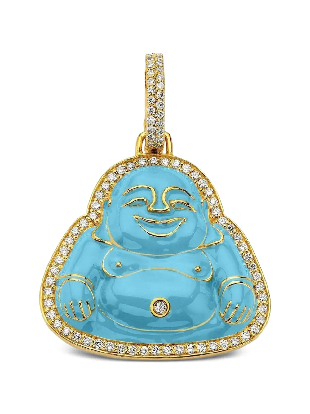 BUDDHA MAMA diamond Happy Buddha pendant - Oro