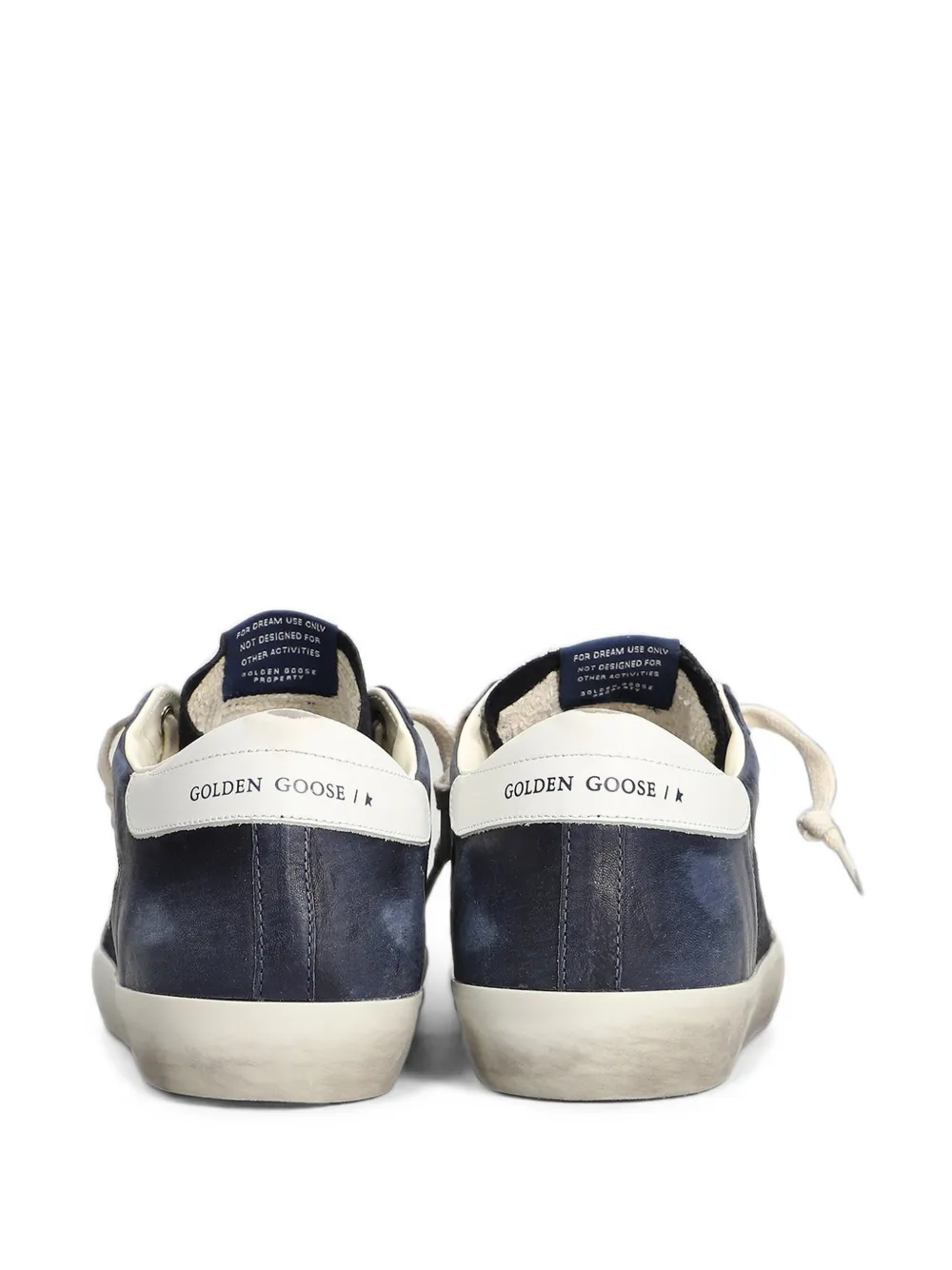 Golden Goose Super-Star distressed-effect sneakers Blauw