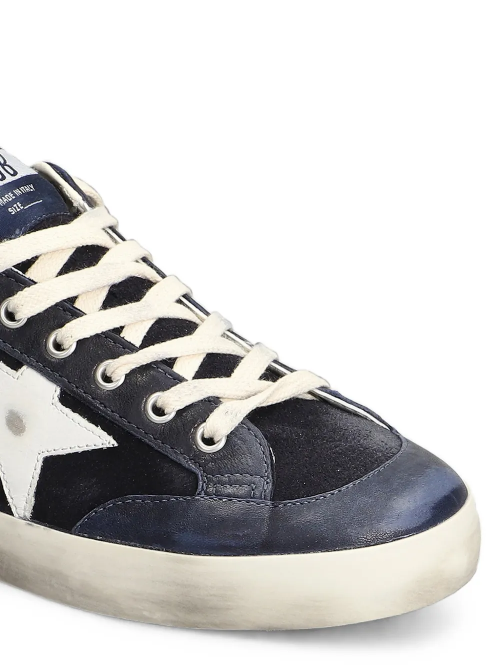Golden Goose Super-Star distressed-effect sneakers Blauw