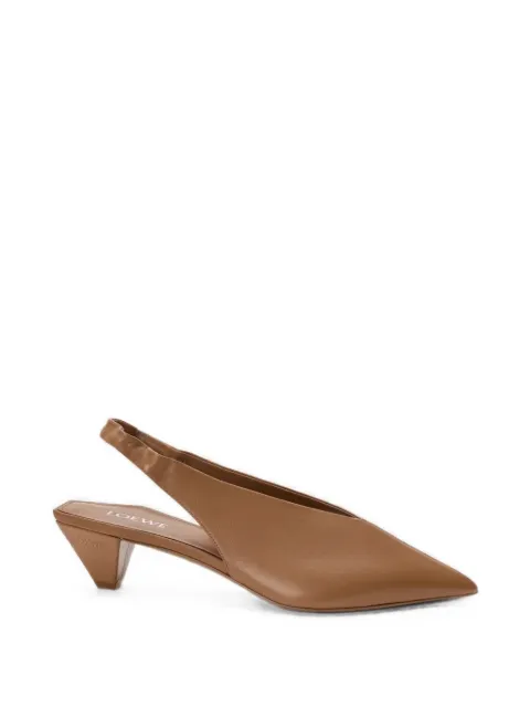 LOEWE Origami Cubic slingbacks in lambskin