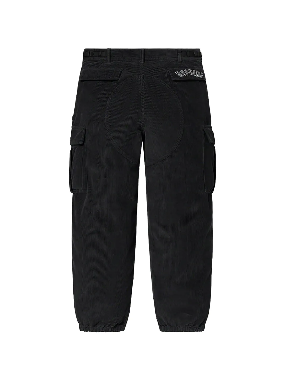 Supreme Arc corduroy cargo pants Zwart