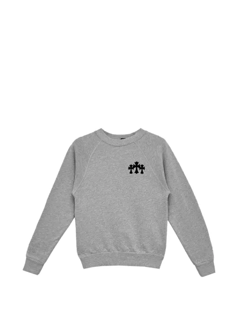 Chrome Hearts logo-print raglan-sleeve sweater