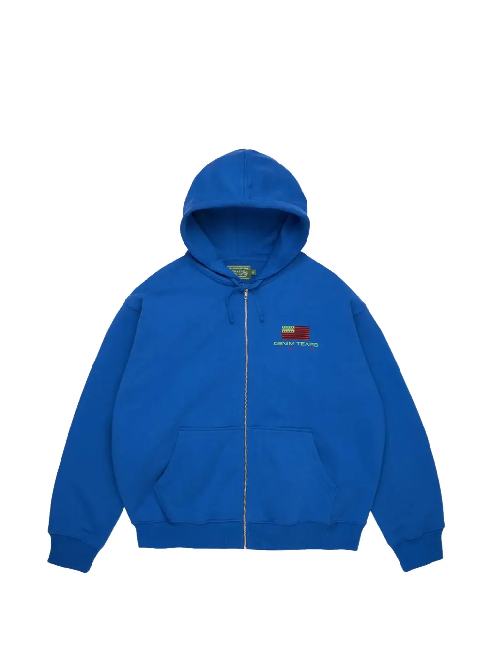 Denim Tears Pan African zip-up hoodie - Blu