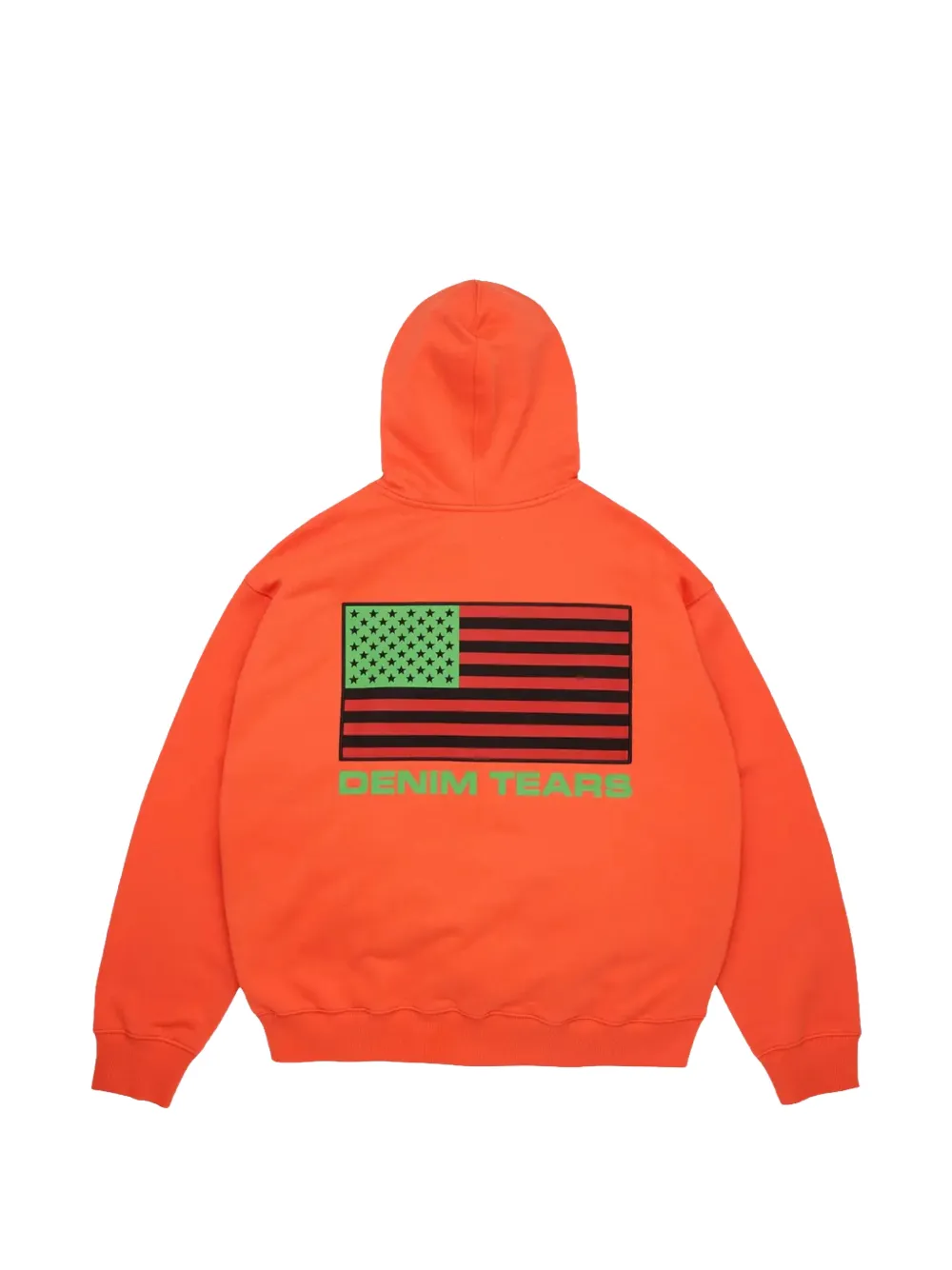 Denim Tears Pan African hoodie met rits Oranje