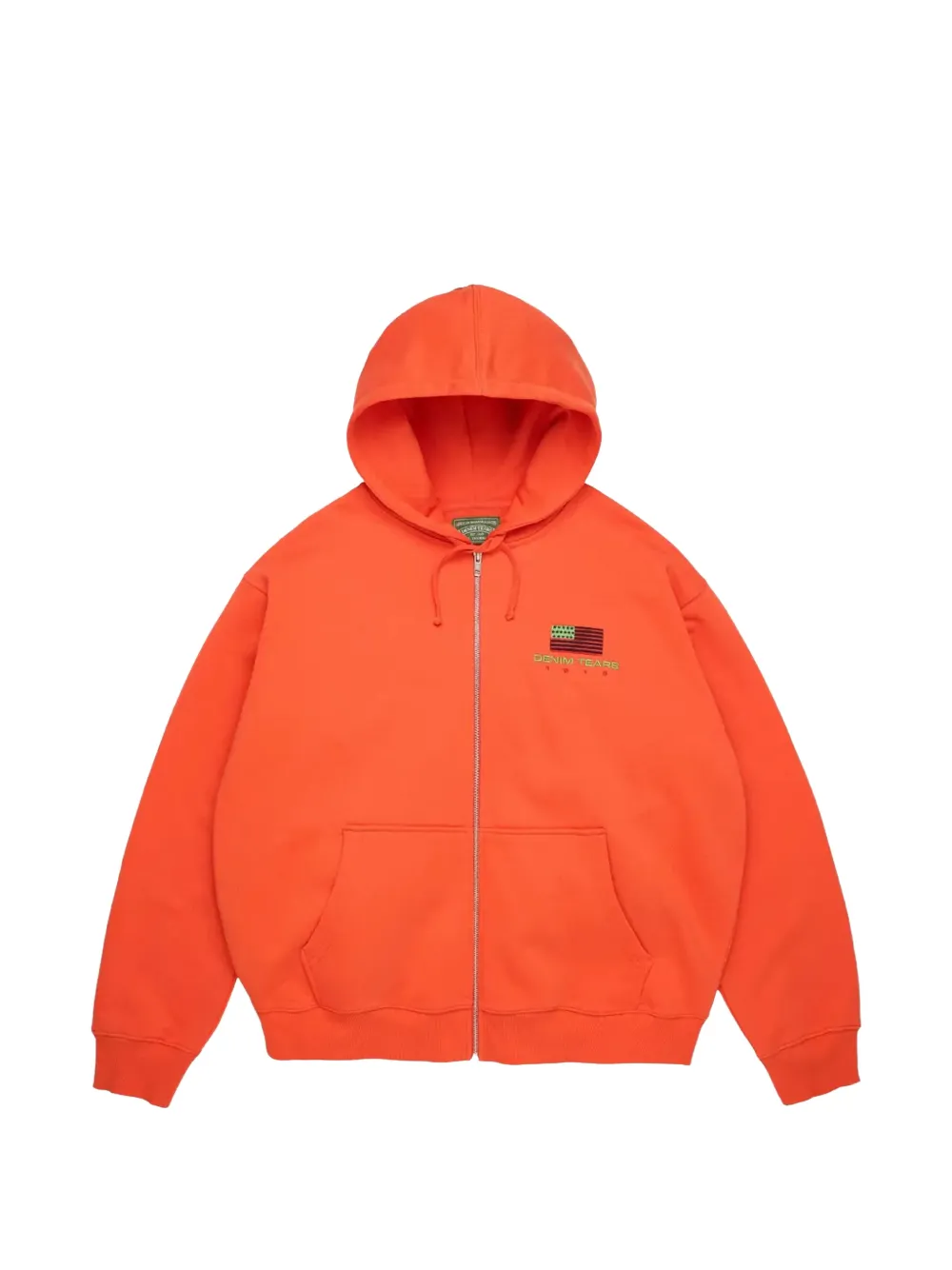 Denim Tears Pan African zip-up hoodie - Arancione