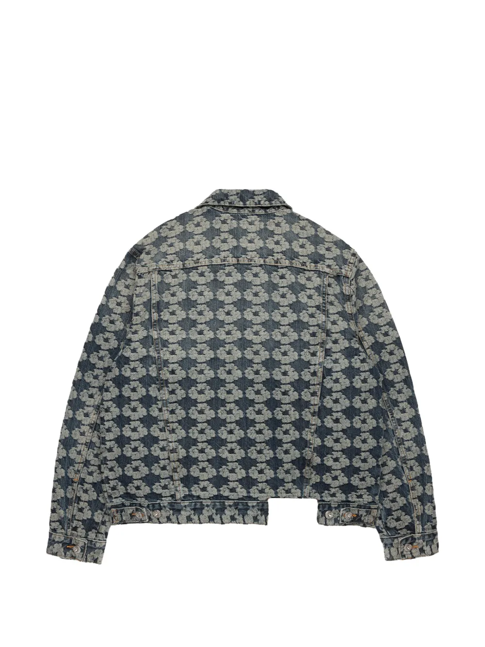 Denim Tears Denim jack met jacquard Blauw