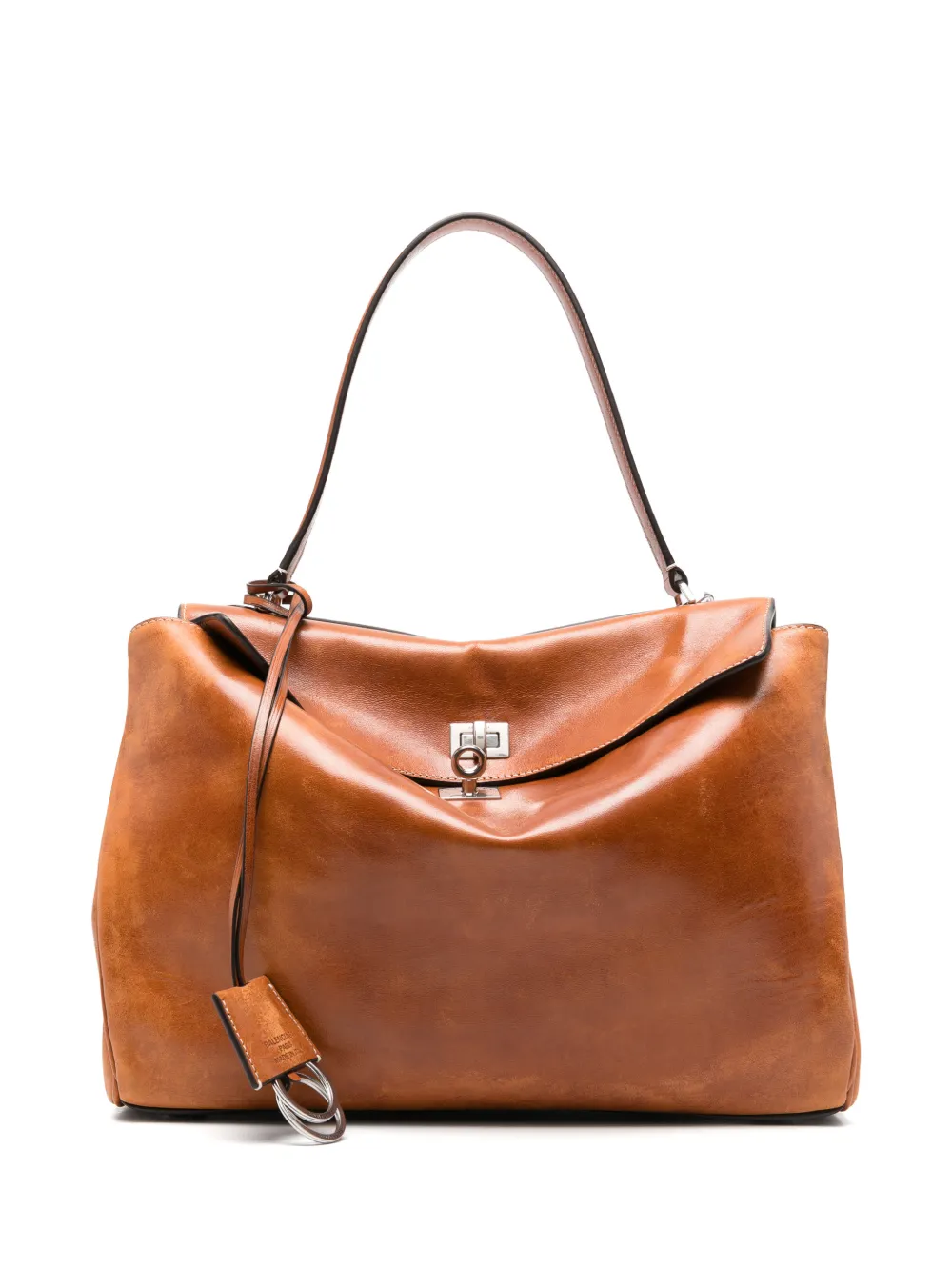 Balenciaga Rodeo leather shoulder bag - Marrone