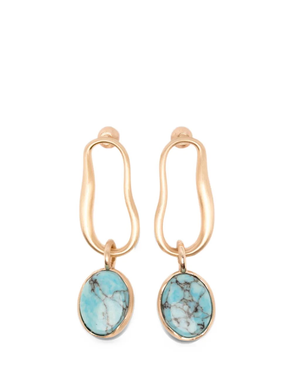 Cult Gaia Verra turquoise earrings - Oro
