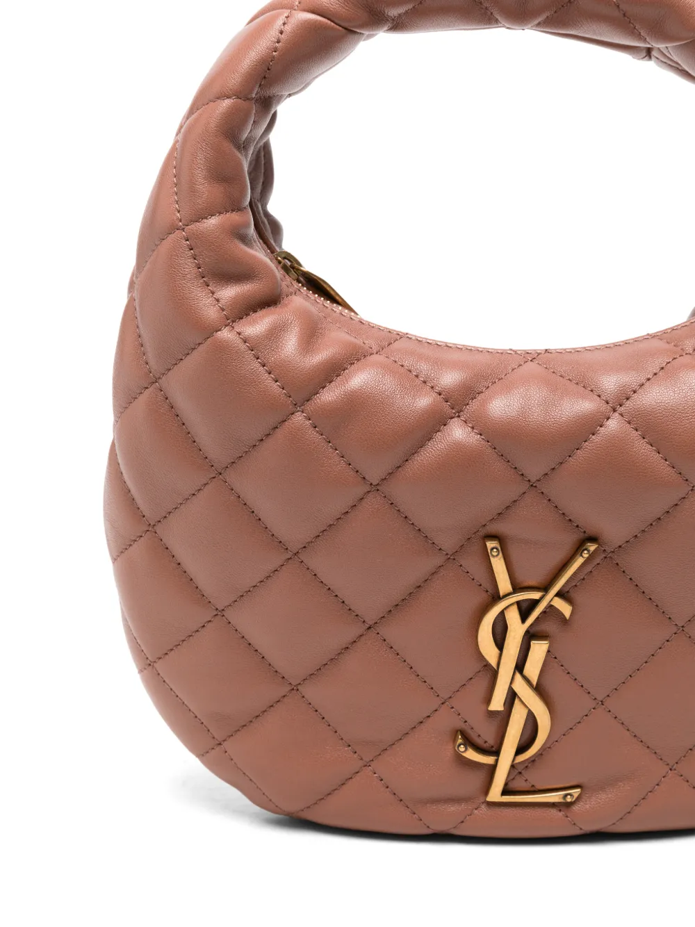 Saint Laurent Icarino in Quilted Nappa in Pink, view 4
