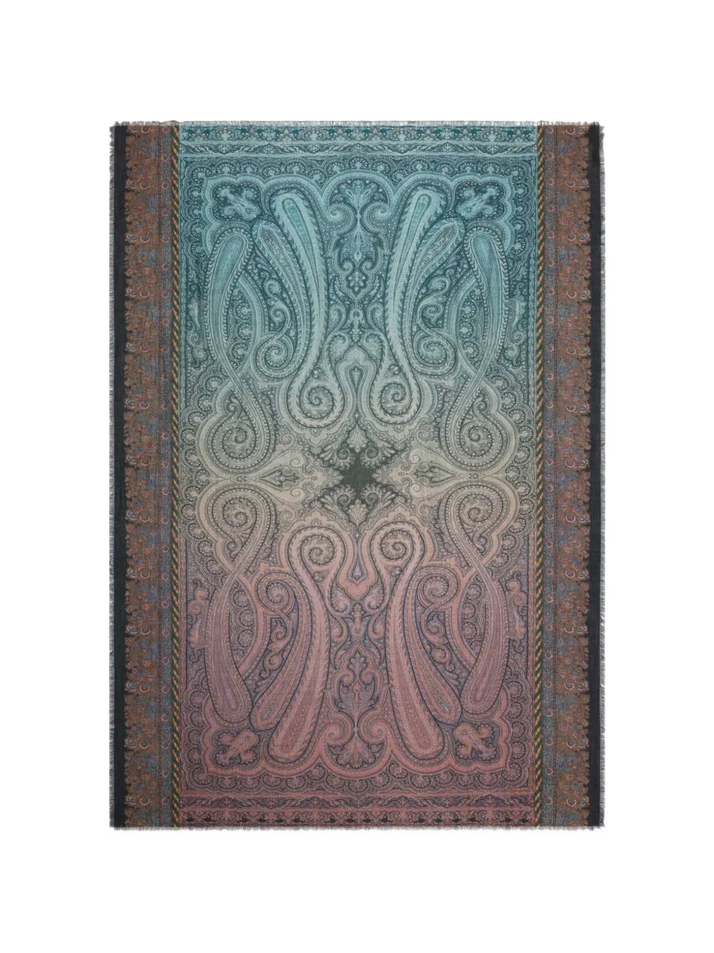Pierre-Louis Mascia Aloeuw paisley-print fringed scarf - Rosa