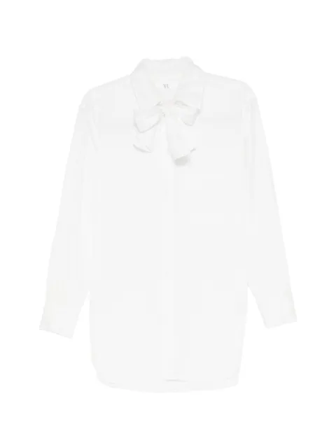 Y's bow-detail long-sleeve shirt
