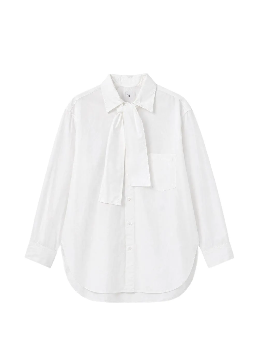 Y's chemise à détail de nœud - Blanc Y's chemise à détail de nœud - Blanc