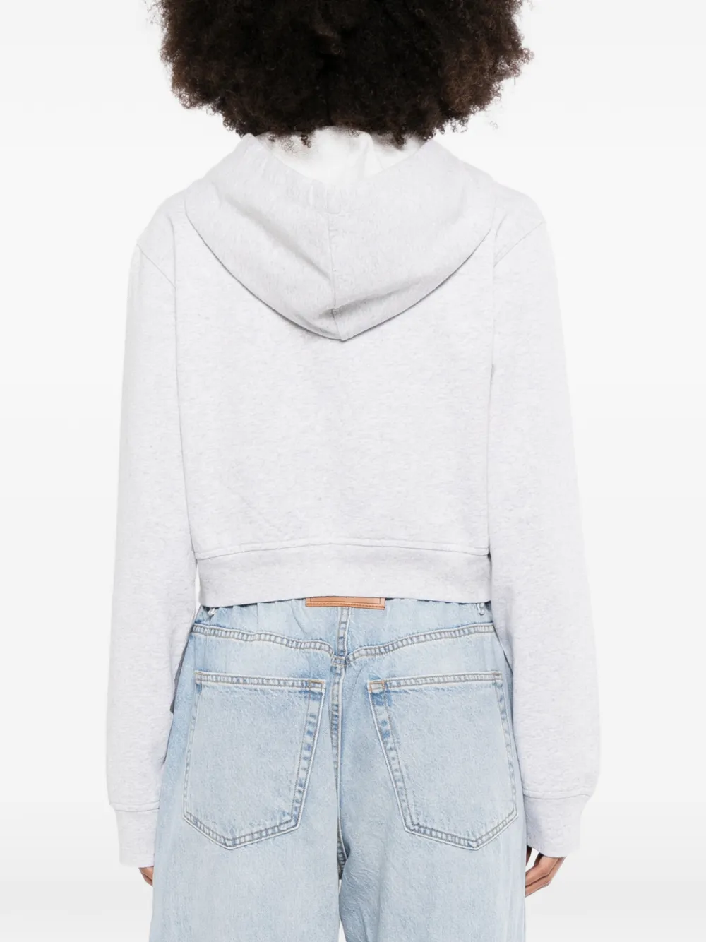 Alexander Wang Cropped hoodie Grijs