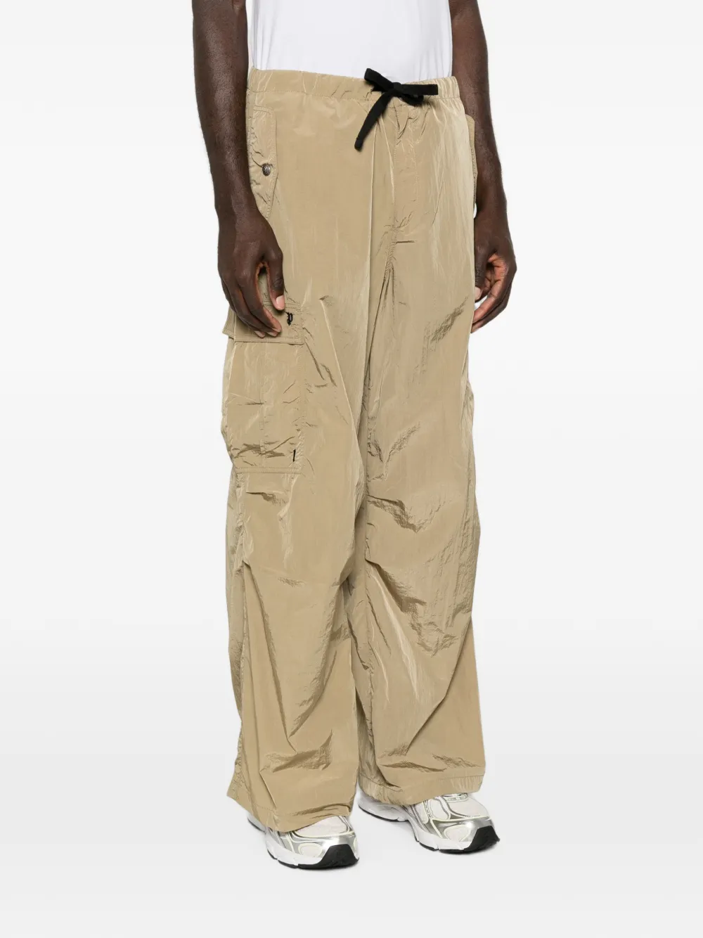Palm Angels Cargo broek met trekkoord Beige