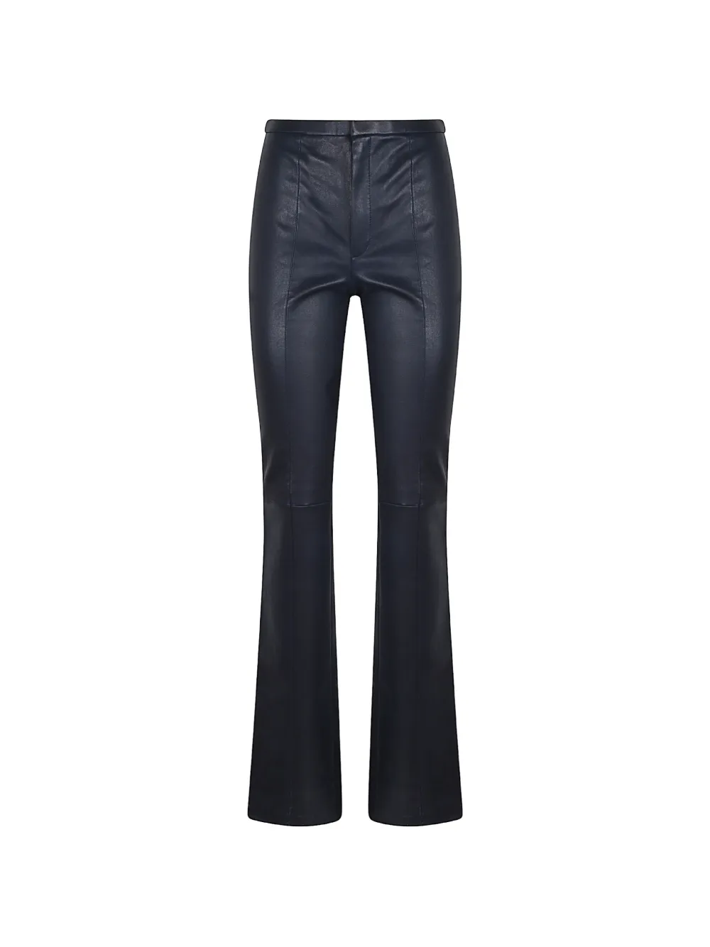 Stouls Icham leather flared trousers - Blau