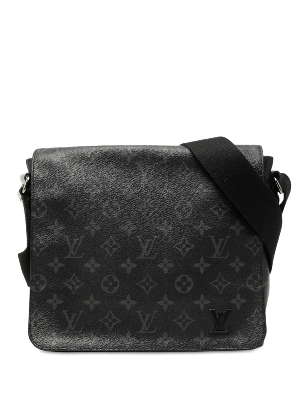 Louis Vuitton Pre-Owned 2017 Monogram Eclipse District PM crossbody bag - Nero