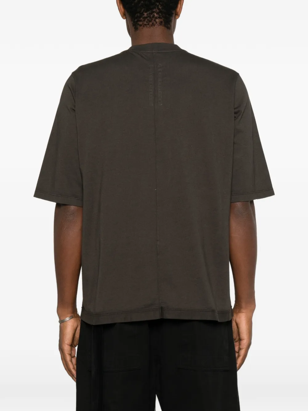 Rick Owens DRKSHDW T-shirt met afwerking Bruin