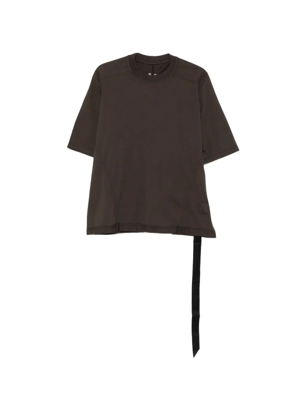 Rick Owens DRKSHDW T-shirt met afwerking Bruin