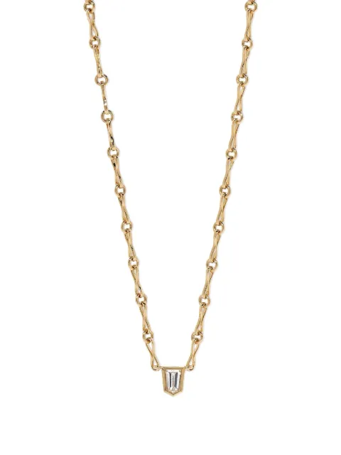 Azlee Bullet diamond necklace