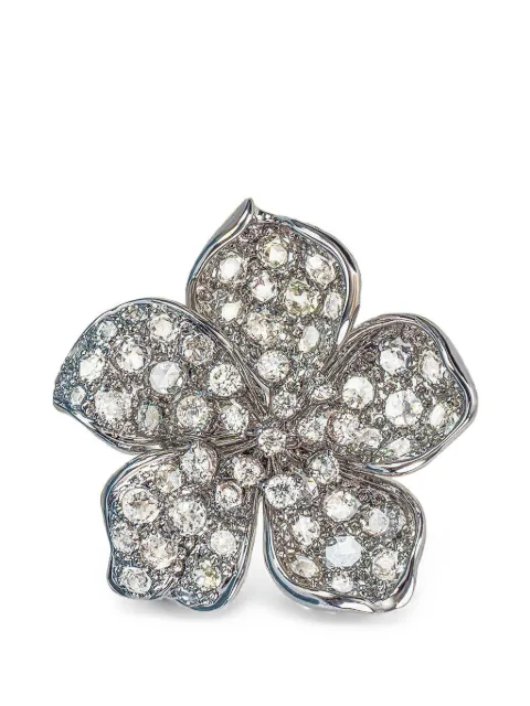 Stefere Anello Flower con diamanti