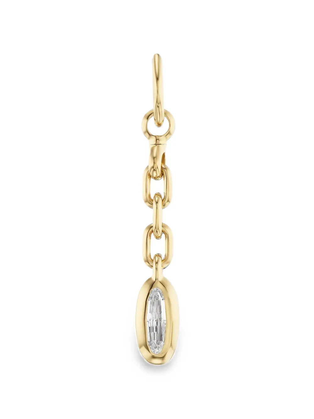 Uniform Object Carriage Drop diamond pendant - Gold