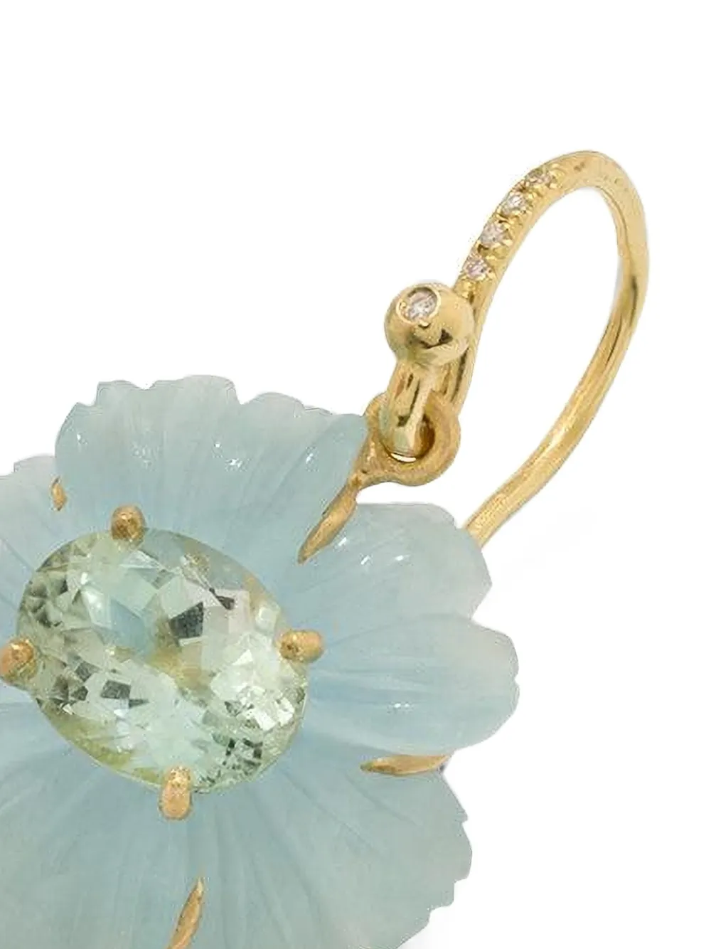 Irene Neuwirth One of a Kind Tropical Flower Multi-stone Earrings in Gold, view 2