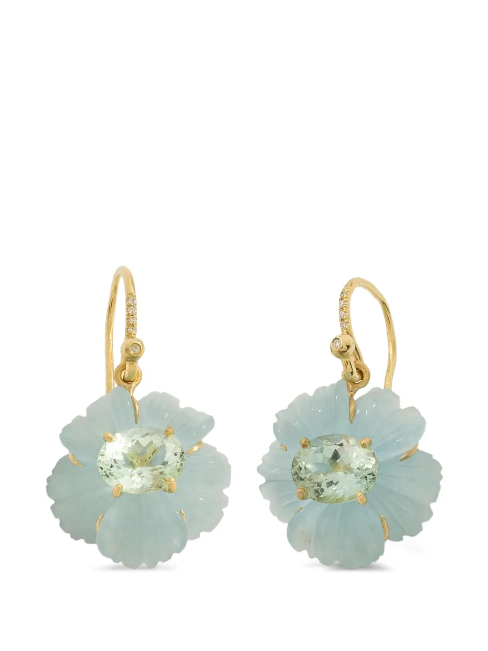Irene Neuwirth Orecchini One Of A Kind Tropical Flower con pietre - Oro