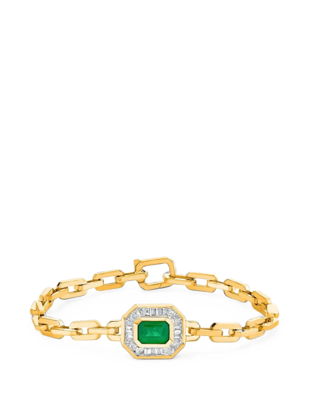 SHAY emerald and diamond bracelet