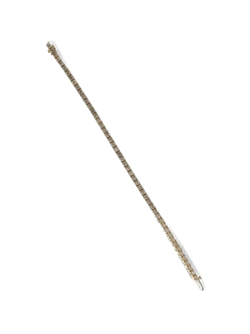 with love diamond tennis bracelet - Gold