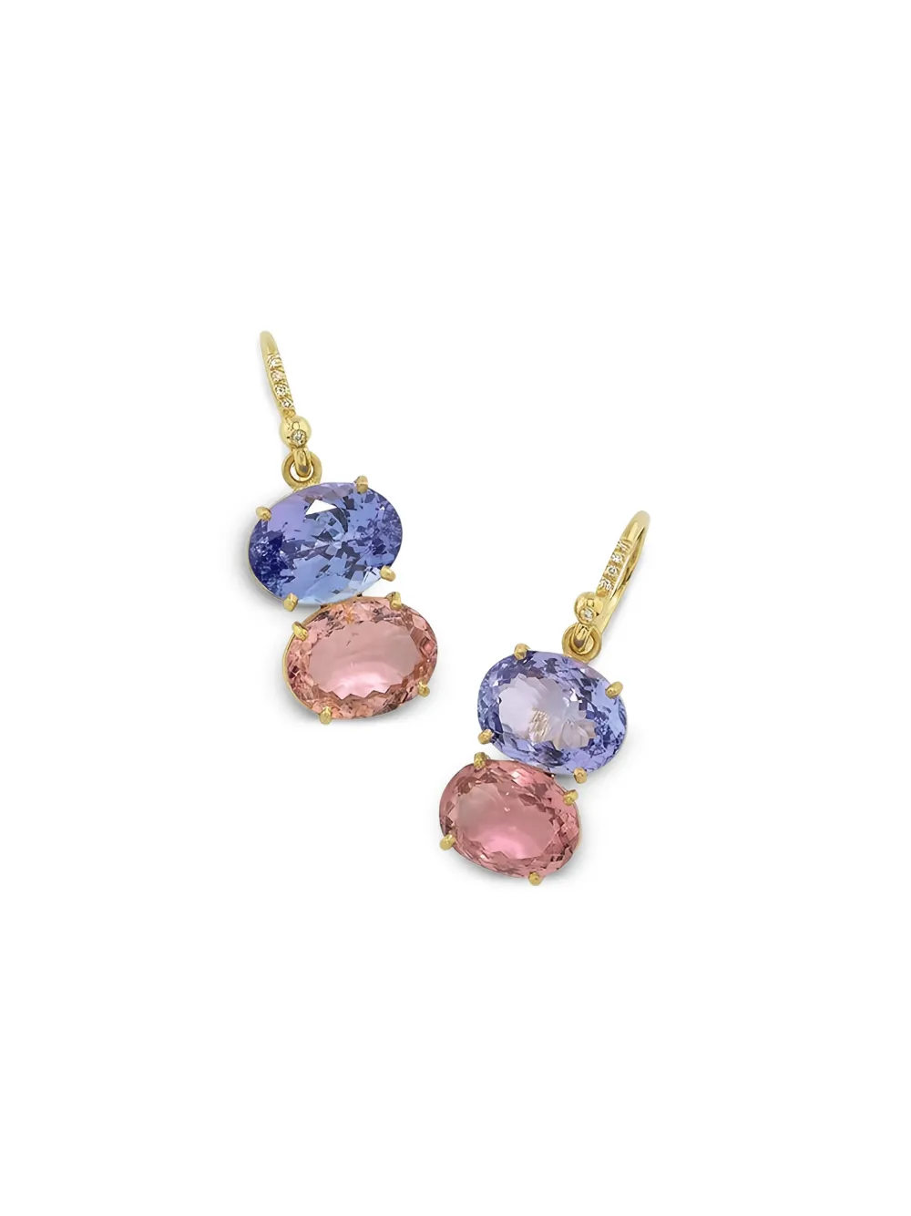 Irene Neuwirth Orecchini Gemmy Gem con tanzanite e tormalina - Oro