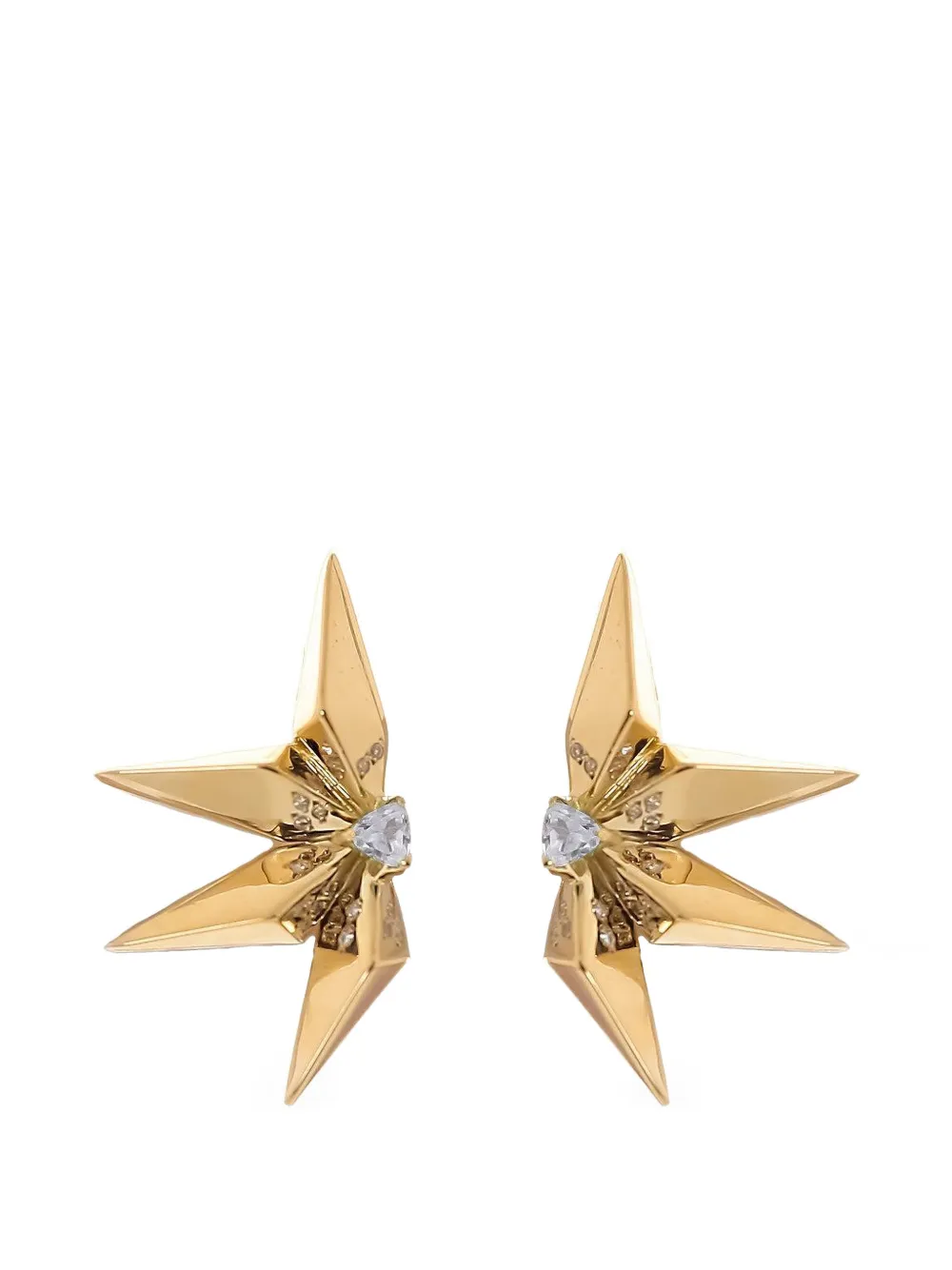 Carol Kauffmann mini Étoile Laila sapphire earrings
