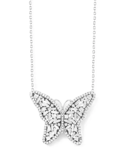 Suzanne Kalan collar con dije de mariposa y diamantes