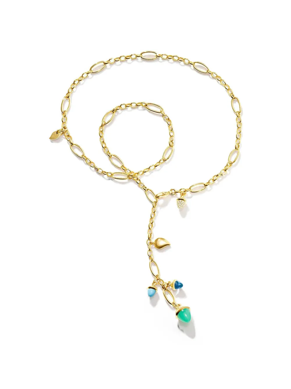 TAMARA COMOLLI Mikado Halskette mit Diamant - Gold