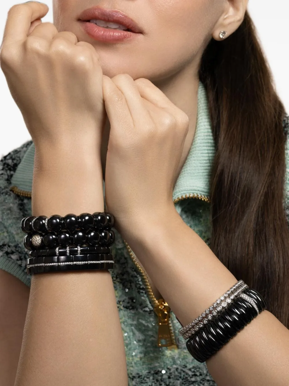 Roberto Demeglio diamond extensible bracelet - Silber
