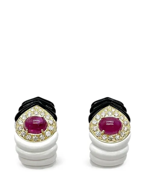Andreoli ruby and diamond earrings