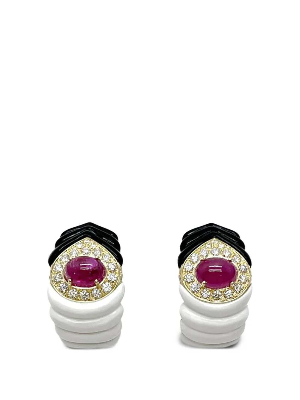 Andreoli ruby and diamond earrings - Oro